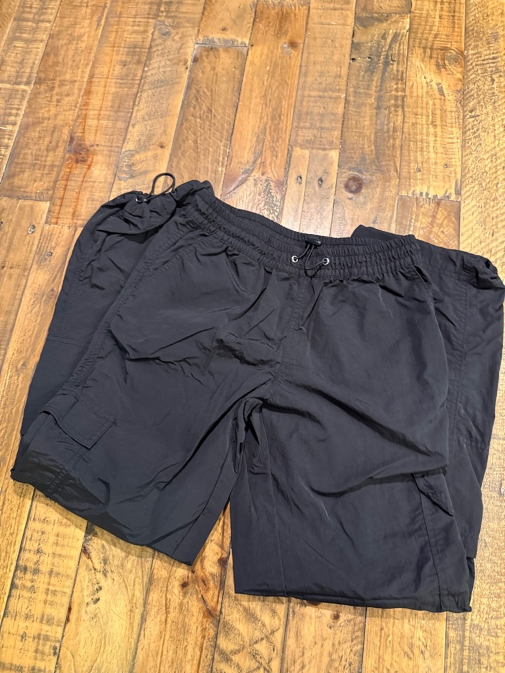 Full Tilt Black girls parachute pants